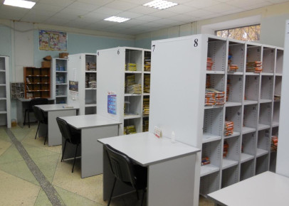 Металлические ячеистые стеллажи для регистратуры