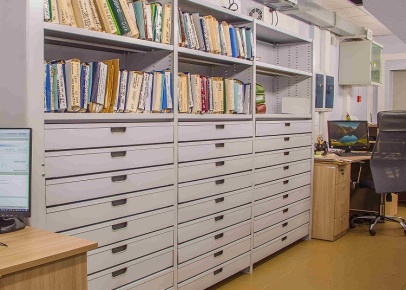 Передвижные стеллажи бухгалтерские с ящиками серия Л